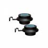 Solar Lights With LED Light Color Black 2 Pcs SPM GUTTER-BLK